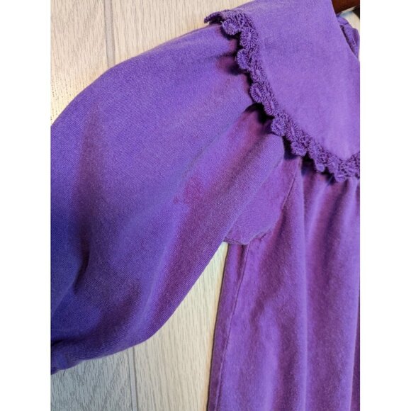 Vintage Kids cotton Purple Smocked Bubble Romper one piece Girls 24 Months - Picture 5 of 11